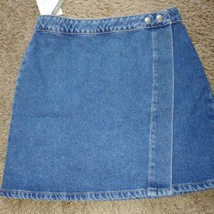 ASOS Size 6 Denim Wrap Skirt